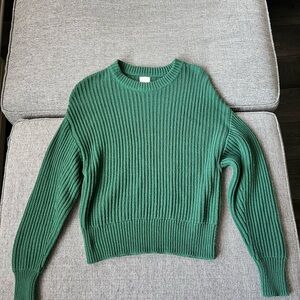 A New Day Women’s Green Pullover Ribbed Sweater Size S